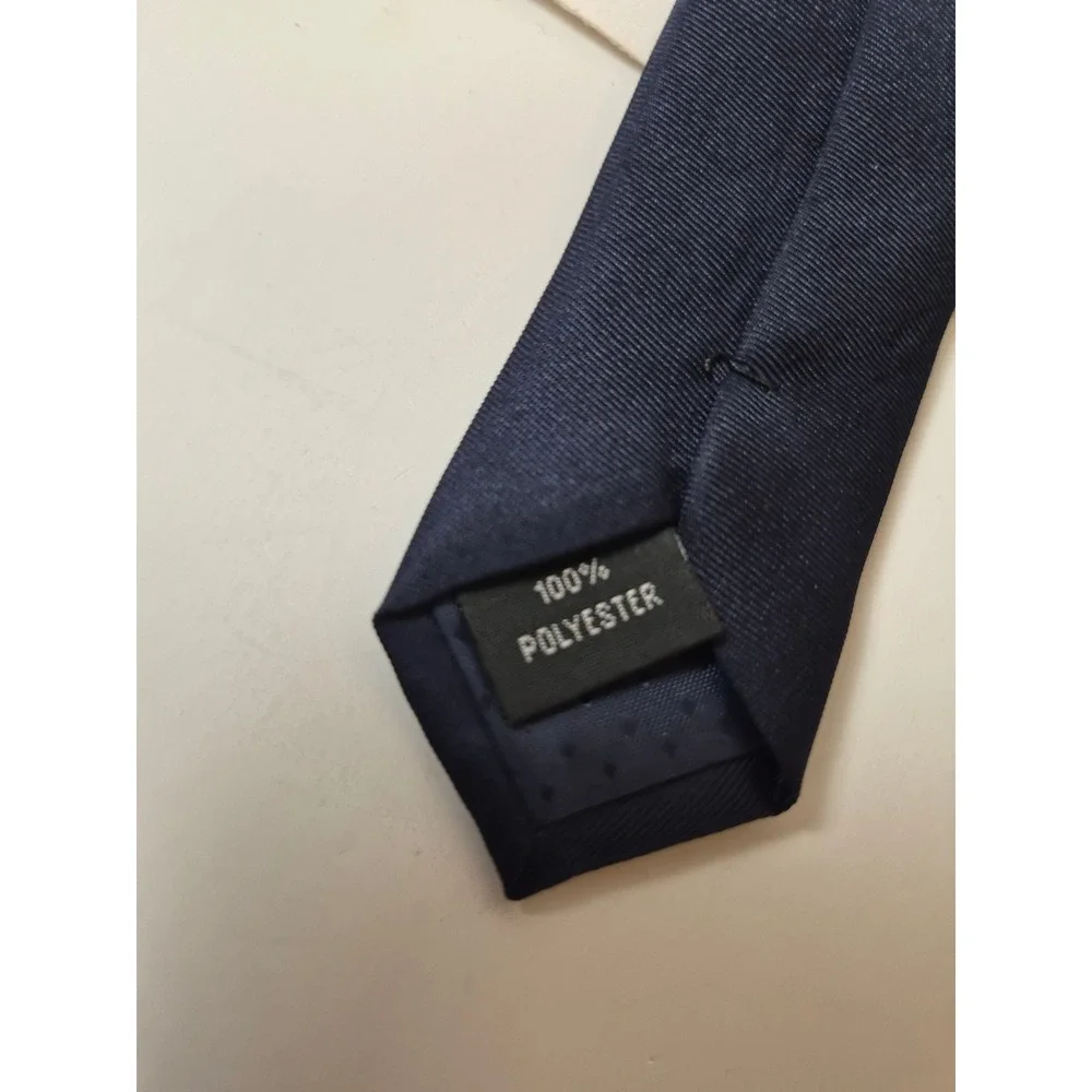 Ralph Marlin Mens Basketball Hoop Novelty Necktie Navy Blue Polyester Sports Tie
